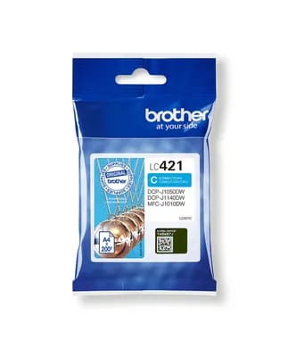 Brother LC-421C cartouche d'encre 1 pièce(s) Original Cyan