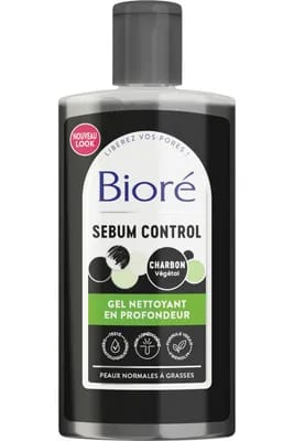 Gel nettoyant en profondeur au charbon                                - Bioré