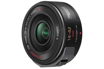 Objectif zoom Panasonic LUMIX G PZ 14-42MM F/3.5-5.6 ASPH. O.I.S noir