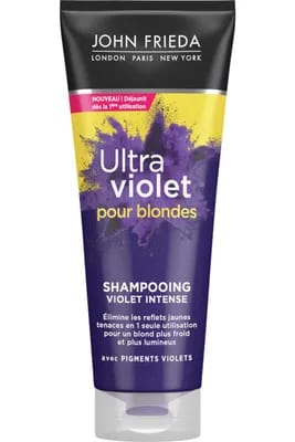 Shampooing Violet pour cheveux blonds Intense Ultra Violet                                - John Frieda