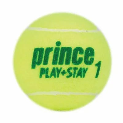 Sachet 12 balles de tennis Prince Play & Stay - stage 1
