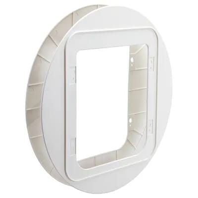 Chatière SureFlap XXL, lecteur de puces électroniques, blanc - adaptateur pour portes vitrées (blanc)