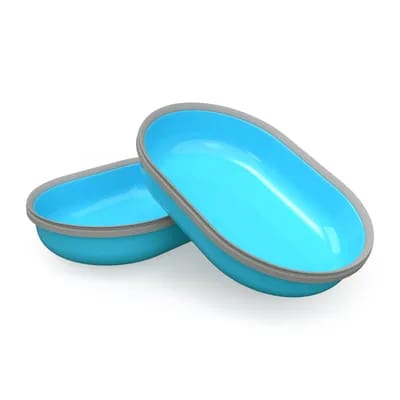 Surefeed Distributeur de nourriture à puce électronique pour chien et chat - accessoires : 2 bols de remplacement, 400 ml, bleu