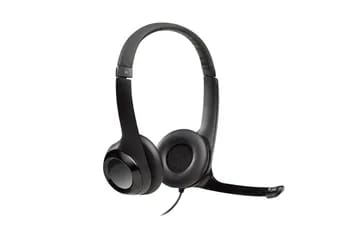 Casque PC Logitech filaire H390 stéréo USB, micro anti-parasite