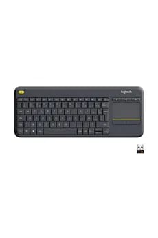 Clavier Logitech Sans fil K400 Plus Bluetooth, avec trackpad -Noir