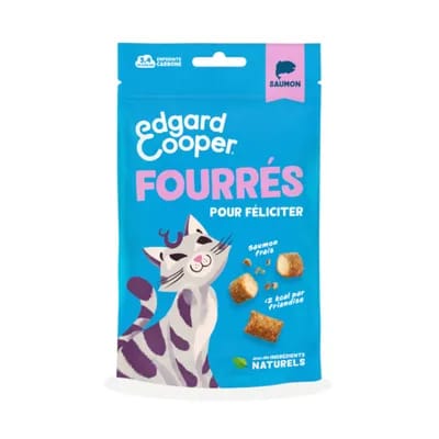 60g Edgard & Cooper Cat Pillow Saumon Friandises pour chats
