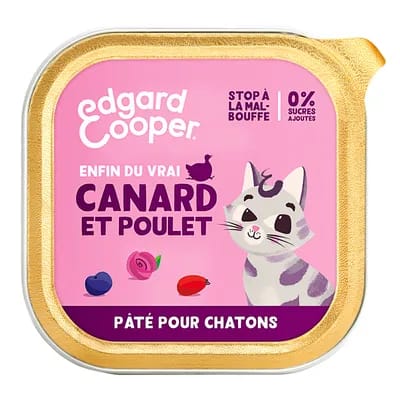 Edgard & Cooper Kitten Pâté sans céréales 85 g pour chaton - canard, poulet
