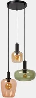 Suspension à 3 lampes - Ilona - Noir