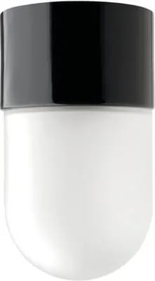 Lampe étanche porcelaine noire AMBRE D8.5 x H5.5 cm