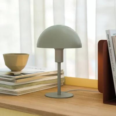 Nordlux Lampe à poser Ellen Mini en métal, vert poussière