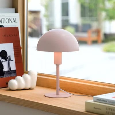 Nordlux Lampe à poser Ellen Mini en métal, rose poudreux
