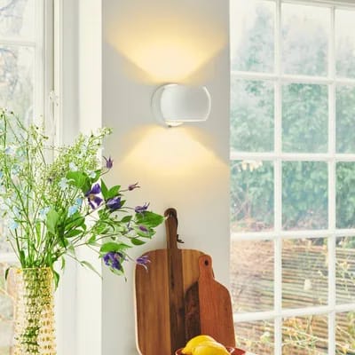 Nordlux Applique murale Belir up/down prise, blanc