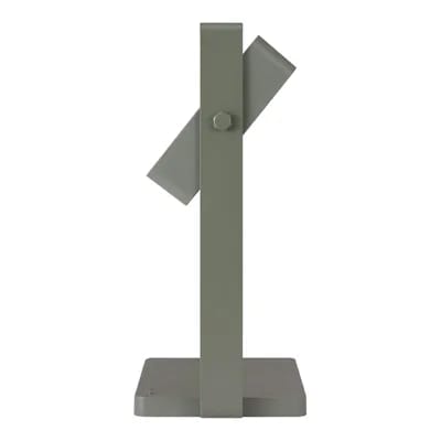 Nordlux Lampe de table LED solaire Saulio, IP44, aluminium, vert olive, USB, accu