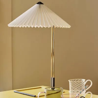 HAY Matin 380 lampe à poser LED Plissee, blanche