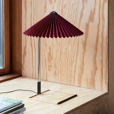 HAY Matin 300 lampe à poser LED Plissee, rouille