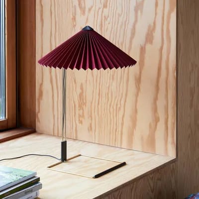 HAY Matin 380 lampe à poser LED Plissee, rouille