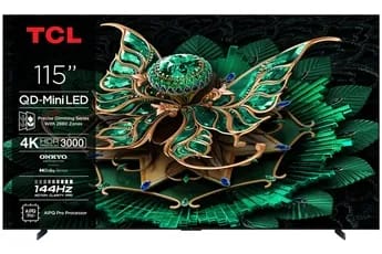 4K QD-Mini Pro 144Hz 115C7K 292 cm avec GOOGLE et système sonore Onkyo Dolby Atmos 4.2.2