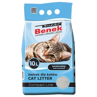 Litière Super Benek Compact - 10 L (environ 8,8 kg)