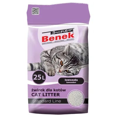 Litière Super Benek Lavande, senteur lavande - 25 L (20 kg environ)