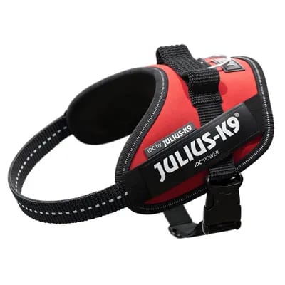 Harnais JULIUS-K9 IDC® Power, rouge pour chien - taille XS : tour de poitrail 40 - 53 cm