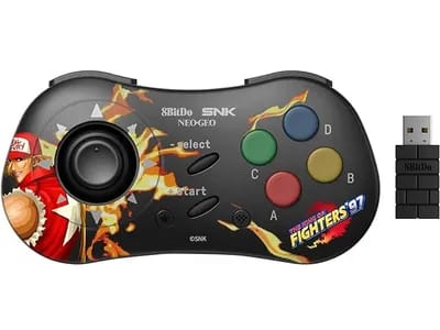 Terry Bogard Edition : 8bitdo Manette Bluetooth Style Snk Neo Geo - Compatible Pc Windows, Android & Neo Geo Mini