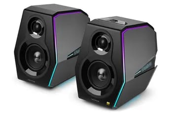 Enceinte PC Edifier G5000 Noir RGB - Paire d''Enceintes Gaming Actives, Bluetooth 5.0