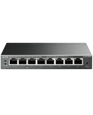 TP-Link TL-SG108PE commutateur réseau Géré L2 Gigabit Ethernet (10/100/1000) Connexion Ethernet, supportant l'alimentation via c