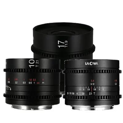 Laowa MFT Cine Prime 3-Lens Wide Bundle (7,5 mm, 10 mm, 17 mm)