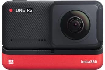 Caméra sport Insta360 Camera sport Insta360 One RS Twin Edition Lens 360 Noir et rouge