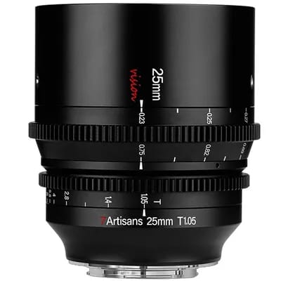 7artisans 25 mm T1.05 Fuji (FX Mount) noir