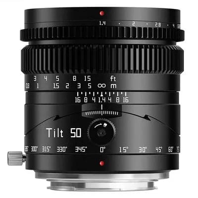 TTArtisan Tilt 50mm F1.4 Fuji X mount Black