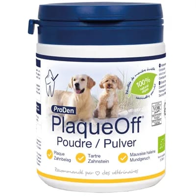 Soin dentaire bio ProDen PlaqueOff pour chien  - 2 x 180 g