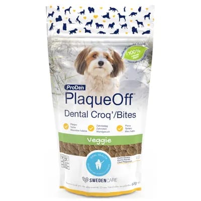 2x60g PlaqueOff Dental Croq' ProDen - petit chien et chat - Soin Dents et gencives pour Chien