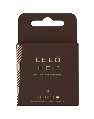 LELO HEX Respect XL - 3 Préservatifs