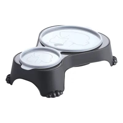 Rotho MyPet Duo gamelle Sally anthracite 1000ml + 280ml pour chats