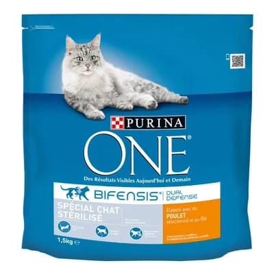 2x1,5kg Chat Stérilisé poulet PURINA ONE - Croquettes pour chat