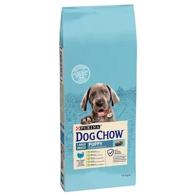Lot PURINA Dog Chow 2 x 14 kg - Puppy Large Breed, dinde