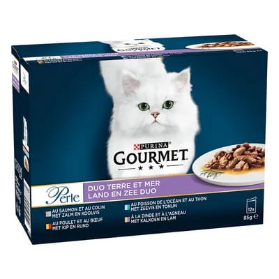 12x85g Gourmet Perle Duo - Pâtée pour chat