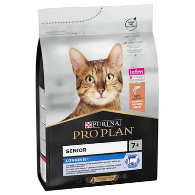 3kg Original Senior 7+ riche en saumon Pro Plan - Croquettes pour chat