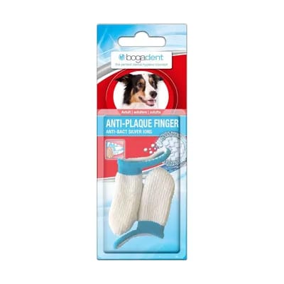 2x bogadent® doigts anti-plaque pour chiens