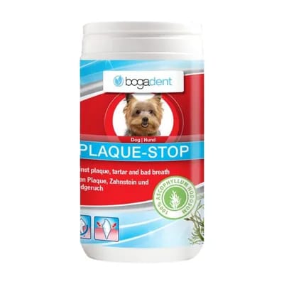 70g Bogadent Plaque Stop Dental Powder Algues Complément alimentaire pour chiens