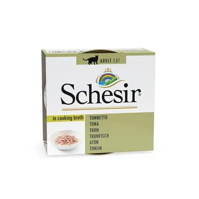 6x70g bouillon thon Schesir - Nourriture pour Chat