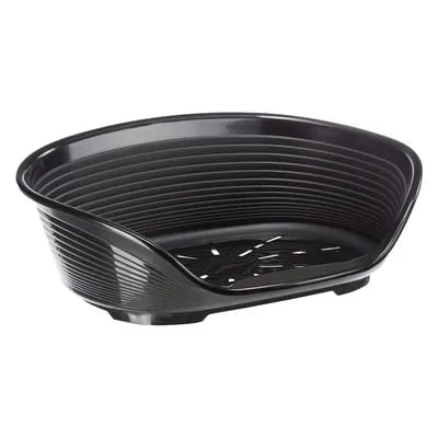 Corbeille Ferplast Siesta Deluxe noire taille 4 L 61,5 x l 45 x H 21,5 cm
