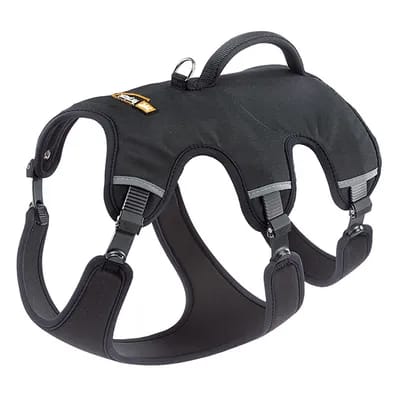Harnais Ferplast Ergotrekking, noir pour chien  - taille M : tour de poitrail 55 - 65 cm