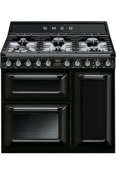 Piano de cuisson Smeg VICTORIA 90cm MIXTE NOIR - TR93BL