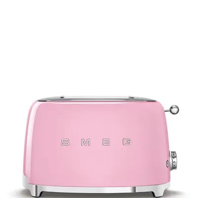 Smeg 50's Style TSF01PKEU - Grille-pain - 2 tranche - 2 Emplacements - rose