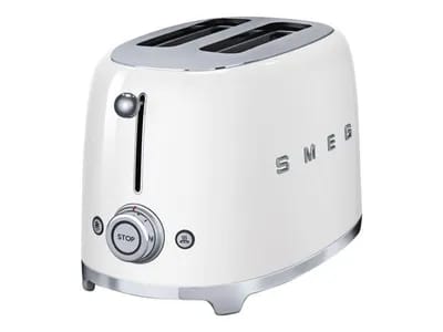 Smeg 50's Style TSF01WHEU - Grille-pain - 2 tranche - 2 Emplacements - blanc
