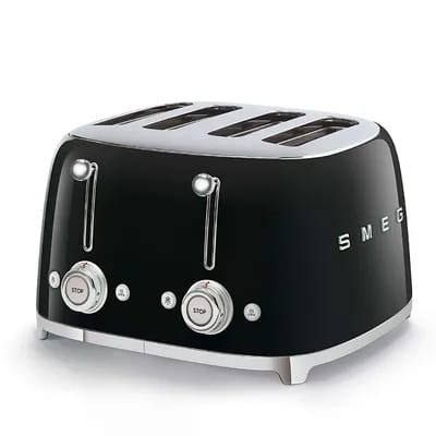 Smeg 50's Style TSF03BLEU - Grille-pain - 4 tranche - 4 Emplacements - noir