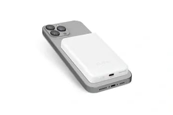 Powerbank 5000mAh MagSafe + USB C, blanche