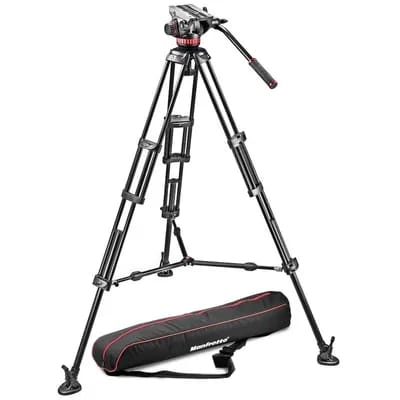 Manfrotto Kit trépied Pro vidéo MVH502A tête + 546BK